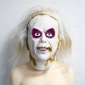 levne Masky-Zombie předvečer Všech svatých Maska Plná hlava Realistická maska Beetlejuice Strašidelný kostým Dospělé Unisex předvečer Všech svatých Karneval Výkon Párty Jednoduché Halloweenské kostýmy Oblékněte