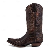 cheap Wild West-Retro Vintage Hippie 1970s Shoes Western Boot Hippie West Cowboy Men&#039;s Women&#039;s Carnival Masquerade Vacation Party / Evening Daily Wear Adults&#039; Shoes All Seasons
