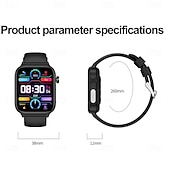 cheap Smartwatch-ET570 Smart Watch ECG Bluetooth Call AI Voice SOS Non-invasive Blood Glucose Health Monitor 1.96inch Sport Smartwatch