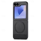 halpa Samsung-kotelot-puhelin Etui Käyttötarkoitus Z Flip 6 Z Flip 5 Z Flip 4 Z Flip 3 Takakuori Magneetti Tukee langatonta latausta Iskunkestävä Retro TPU PC