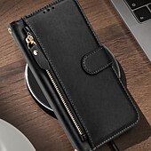 cheap iPhone Cases-Phone Case For iPhone 16 Pro Max Plus iPhone 15 Pro Max Plus iPhone 14 13 12 11 Pro Max Plus iPhone 14 Pro Max iPhone 13 12 11 Pro Max Back Cover with Stand Holder Zipper Support Wireless Charging