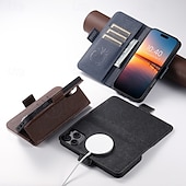 cheap iPhone Cases-Phone Case For iPhone 16 15 14 Pro Max Plus iPhone 13 12 Pro Max Wallet Case with Stand Holder Magnetic Card Slot Retro TPU PU Leather