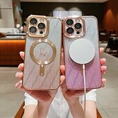 お買い得  iPhone用ケース-電話 ケース 用途 iPhone 16 Pro Max プラス iPhone 15 プロマックスプラス iPhone 14 13 12 11 Pro Max Plus iPhone 14 Pro Max iPhone 13 12 11 Pro Max バックカバー 磁石バックル ワイヤレス充電をサポート 耐衝撃 レトロ風 TPU アクリル