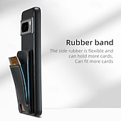 זול תיק טלפון אחר-טלפון מגן עבור Pixel 9 Pro Pixel 9 Pro XL Pixel 8 Pro Pixel 8 פיקסל 9 Pixel 7 Pixel 7 Pro Pixel 6 Pixel 6 Pro כיסוי אחורי עם מעמד חריץ לכרטיס עמיד בזעזועים רטרו TPU PC עור PU