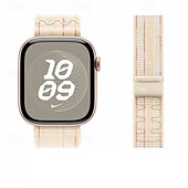 baratos Pulseiras de Apple Watch-Pulseira Esportiva Compatível com Pulseira Apple Watch 38mm 40mm 41mm 42mm 44mm 45mm 49mm Ajustável Tecido pulseira de substituição para iwatch Ultra 2 Series 9 8 7 SE 6 5 4 3 2 1
