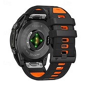 halpa Garmin kellonauhat-Kellon ranneke varten Garmin Fenix 8 47mm 51mm 7X 6 6X Pro Epix Pro Instinct 2X Approach S70 S62 S60 Forerunner 955 945 Epix Marq Descent Quatix 22mm 26mm Silikoni Korvaus Hihna Quick Fit Säädettävä