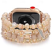baratos Pulseiras de Apple Watch-Pulseira Esportiva Compatível com Pulseira Apple Watch 38mm 40mm 41mm 42mm 44mm 45mm 49mm Com Miçangas Ajustável Respirável Contas pulseira de substituição para iwatch Ultra 2 Series 9 8 7 SE 6 5 4 3
