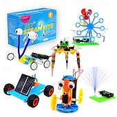 お買い得  文房具-子供向けのSTEM科学ロボットキット、6イン1科学実験プロジェクトエンジニアリングビルディングロボットキット、男の子女の子向けの誕生日プレゼントおもちゃ
