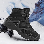 cheap Hiking Boots-Men&#039;s Waterproof Winter Hiking Boots with Fur Lining – Insulated Outdoor Snow Boots for Cold Weather