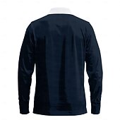 cheap Independence Day-Christmas Men&#039;s USA Statue Of Liberty Polo Shirts Golf Polos Shirts Long Sleeve Polo Shirts Collar Casual Vacation Street Dailywear Buttons 3D Print Spring &amp; Summer Dark Blue