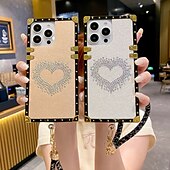 abordables Carcasas iPhone-teléfono Funda Para iPhone 16 Pro Max Plus iPhone 15 Pro Max Plus iPhone 14 13 12 11 Pro Max Plus iPhone 14 Pro Max iPhone 13 12 11 Pro Max Funda Trasera con correa de muñeca Antigolpes Retro TPU
