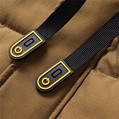 preiswerte Men&#039;s Vest-Herren Puffer Weste Kapuzenweste Gepolstert Weste Steppweste Täglich Verabredung Urlaub Modisch Brautkleider schlicht Herbst Winter Tasche Abnehmbare Kapuze Polyester warm halten Komfortabel Farbblock