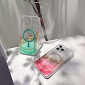cheap iPhone Cases-Phone Case For iPhone 16 Pro Max Plus iPhone 16 iPhone 16 Pro iPhone 15 Pro Max Plus iPhone 15 iPhone 14 Pro Max iPhone 13 12 11 Pro Max Back Cover Magnetic Support Wireless Charging Bling Glitter