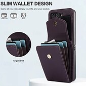 abordables Carcasas Samsung-teléfono Funda Para Z Flip 6 Z Flip 5 Z Flip 4 Z Flip 3 Funda Trasera con Soporte con cordón Ranura para tarjetas Retro TPU Cuero de PU