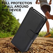 economico Cover Samsung-telefono Custodia Per Piegatura a Z 7 Z Fold 6 Z Fold 5 Z Fold 4 Z Fold 3 Copertura Posteriore con Supporto Con Cinturino da Polso Slot per Carte Retrò TPU Pelle PU