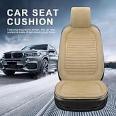baratos Capas para bancos de automóveis-almofada de assento de carro aquecimento vibrador carro casa escritório lombar pescoço universal auto capa de assento dianteiro protetor aquecer no inverno
