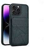 お買い得  iPhone用ケース-電話 ケース 用途 iPhone 16 Pro Max プラス iPhone 15 プロマックスプラス iPhone15 iPhone 14 Pro Max iPhone 13 12 11 Pro Max バックカバー スタンド付き カード挿入口 耐衝撃 レトロ風 TPU PUレザー