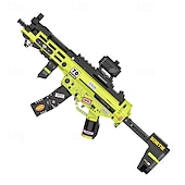 Недорогие Конструкторы-12 строительных блоков mp5 коллекционное оружие игрушка - 1698 шт. модель оружия строительный блок снайперский набор стреляющий - имитация оружия игрушка рождественский подарок