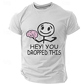 ieftine Tricouri amuzante pentru bărbați-Tricou bărbați Sarcasm Amuzant Tricou cu mânecă scurtă Tricou 3D Print Guler despre gât Stil de modă Athleisure Stradă Sporturi Activități în aer liber Negru Alb Albastru închis Vară Primăvară