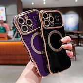 お買い得  iPhone用ケース-電話 ケース 用途 iPhone 16 Pro Max プラス iPhone 15 プロマックスプラス iPhone 14 13 12 11 Pro Max Plus iPhone 14 Pro Max Plus iPhone 13 12 11 Pro Max バックカバー 磁石バックル ワイヤレス充電をサポート 耐衝撃 レトロ風 仕上げ