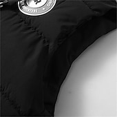preiswerte Herren Steppweste-Herren Puffer Weste Kapuzenweste Gepolstert Weste Steppweste Täglich Verabredung Urlaub Modisch Brautkleider schlicht Herbst Winter Tasche Polyester warm halten Komfortabel Graphic Reisverschluss Mit