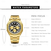 baratos Relógios Quartz-Mini foco multifuncional panda relógio para mulheres aço inoxidável casual moda senhoras à prova d&#039;água quartzo relógio de pulso