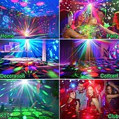 halpa Projektorivalaisimet-ääniaktivoitu discopallojuhlavalo sisätiloihin, dj strobe &amp; lava rave-valo kaukosäätimellä karaokeen, klubiin, häihin, joulukoristeisiin