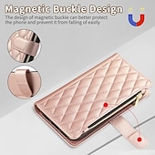 abordables Otras carcasas-teléfono Funda Para Píxel 9 Pro Pixel 9 Pro XL Pixel 8 Pro Pixel 8 Píxel 9 Pixel 7 Pixel 7 Pro Pixel 6 Pixel 6 Pro Funda Trasera con Soporte Cremallera con cordón Retro TPU Cuero de PU