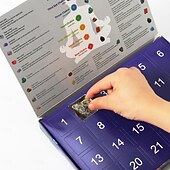 levne Adventní kalendář-Krytý adventní kalendář 2025 pro chlapce a dívky 24denní Vánoční odpočítávací kalendář krystaly a léčivé kameny přírodní sbírka drahokamů hornin a minerálů vědecký Vánoční dárek pro děti ženy muže