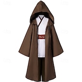 economico Costumi da uomo-Obi-Wan Kenobi Cavaliere Jedi Costume Cosplay Abiti Costume Cosplay Cosplay di film for Per uomo Ragazzi Adulti Bambini Carnevale Mascherata