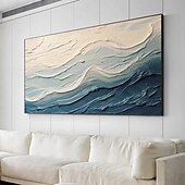 voordelige Schilderijen van landschappen-groene olieverfschilderij handgemaakte 3d abstracte olieverfschilderij handgeschilderde olieverfschilderij muur moderne abstracte groene golf canvas schilderij huisdecoratie decor canvas schilderij