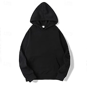 abordables Camisetas y Camisas-Hombre Sudadera Con Capucha Manga Larga Con Capucha Camiseta Al aire libre Mantiene abrigado Forro Polar Rutina de ejercicio Suave Invierno Poliéster Gris oscuro Negro Blanco Gimnasio Escalada