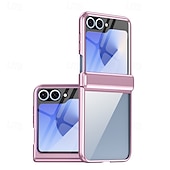 Недорогие Чехлы для Samsung-телефон Кейс для Назначение Z-флип 6 Z Flip 5 Кейс на заднюю панель и протектор экрана Защита от удара Ретро Покрытие ПК