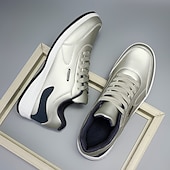 economico Sneakers da uomo-scarpe da ginnastica sportive casual da uomo color cuoio con suola ammortizzata e design allacciato – comode scarpe da passeggio per tutti i giorni