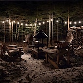 abordables Guirlandes solaires-Guirlande lumineuse solaire à LED, 10 m/20 m/30 m/50 m, lumières acryliques étanches pour l&#039;extérieur avec télécommande, plug-in pour les vacances de Noël, les fêtes,&amp;amp;décoration de jardin prise