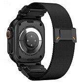 olcso Apple óraszíjak-Solo Loop Kompatibilis valamivel Apple Watch óraszíj 42mm 44mm 45mm 49mm Fém kapocs Állítható Rozsdamentes acél Csere óraszíj mert iwatch Ultra 2 Series 9 8 7 SE 6 5 4 3 2 1