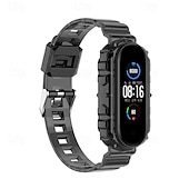 お買い得  その他の時計バンド-スマートウォッチバンド と互換性があります Xiaomi Mi Band 6 NFC Mi Band 5 NFC スマートウォッチ ストラップ 調整可 ソロループ スポーツバンド 置換 リストバンド