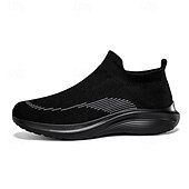 economico Sneakers da uomo-sneakers slip-on rosse leggere da uomo | tomaia in flyknit traspirante con suola comoda per attività casual e sportive