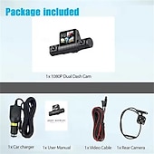 economico DVR per auto-dash cam 4 canali 1080p registratore di guida hd1080p anteriore interno retrovisore visione notturna a infrarossi carica auto telecamera di retromarcia