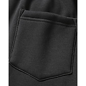 baratos Calças Desportivas-Homens Sherpa Calças de lã Calças de inverno Calças Calça de moletom de perna reta Bolsos Com Cordão Cintura elástica Tecido Conforto Quente Esportes Diário Moda Casual Preto Cinzento Micro-Elástica