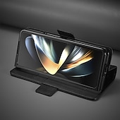 Χαμηλού Κόστους Samsung Θήκη-τηλέφωνο tok Για Samsung Galaxy Z Fold 7 Z Διπλώστε 6 Z Fold 5 Z Fold 4 Z Fold 3 Αναποδογυρίστε το κάλυμμα με βάση στήριξης Μαγνητική Υποδοχή κάρτας Ρετρό TPU PU δέρμα