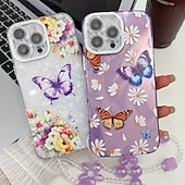 お買い得  iPhone用ケース-電話 ケース 用途 iPhone 16 Pro Max プラス iPhone 16 Proマックス iPhone15 iPhone 15 Pro Max iPhone 14 Pro Max iPhone 13 Pro Max バックカバー リストストラップ付き 耐衝撃 レトロ風 TPU PC