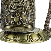 olcso Szoborok-antik bronz sárkányharang - fenséges feng shui dekor - kézzel készített fémdísz gyűjtőknek  &amp; otthoni esztétika