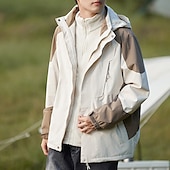 preiswerte Fleece &amp; 3 in 1 Jacken-Damen Soft Shell Jacke Wanderjacke Winter Draussen warm Fleece-Futter Windundurchlässig Wasserdicht 3-in-1-Jacke Vliesjacken Windbreaker-Jacke Reisen Hellrosa Schwarz Weiß Gelb Rosa