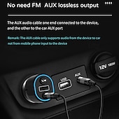 Χαμηλού Κόστους Σετ Bluetooth Αυτοκινήτου/Hands-free-δέκτης bluetooth αυτοκινήτου 5.0 για ακύρωση θορύβου αυτοκινήτου προσαρμογέα bluetooth aux δέκτης μουσικής bluetooth για οικιακό στερεοφωνικό/ενσύρματα ακουστικά/κλήσεις handsfree 16 ώρες διάρκεια