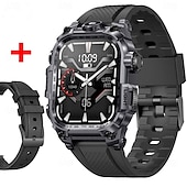 abordables Pulseras inteligentes-696 i121 Reloj inteligente 2.01 pulgada Pulsera inteligente Bluetooth Podómetro Recordatorio de Llamadas Seguimiento del Sueño Compatible con Android iOS Hombre Llamadas con Manos Libres Recordatorio