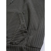 preiswerte Basic-Hoodies für Herren-Herren Sweatshirt Pullover Kord Zur Seite fahren Schwarz Rote Marineblau Grün Grau Mit Kapuze Farbblock Patchwork Sport &amp; Natur Casual Täglich Strassenmode Brautkleider schlicht sportlich Frühling