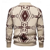 preiswerte Herrenpullover-Herren Pullover Strickpullover Gerippt Stricken Standard Strick Raute Kargen Modisch Basic Freizeitskleidung Verabredung Bekleidung Herbst Winter Schwarz Rote S M L