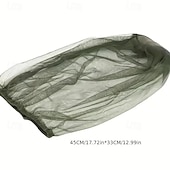お買い得  アウトドア用ヘッドウェア-1個の高品質蚊帳、特大、長、極細穴メッシュ虫よけネット、虫よけカバー、柔らかくて丈夫なフライスクリーン