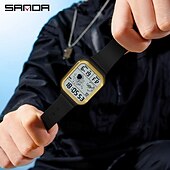 Χαμηλού Κόστους Ψηφιακά Ρολόγια-SANDA Άντρες Ψηφιακό ρολόι Δημιουργικό Μοντέρνα Ρολόι Καρπού Ανθεκτικό στα Χτυπήματα Repeater λεπτών Φωτίζει Χρονόμετρο Ξυπνητήρι TPU Παρακολουθήστε